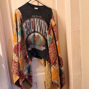 Colorful Patchwork Cleveland Football Top